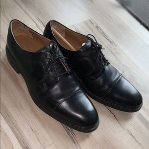 Classic Black Leather Men's Dress Shoes